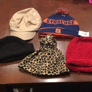 Lot of 5 Winter and Fall Women's Hats